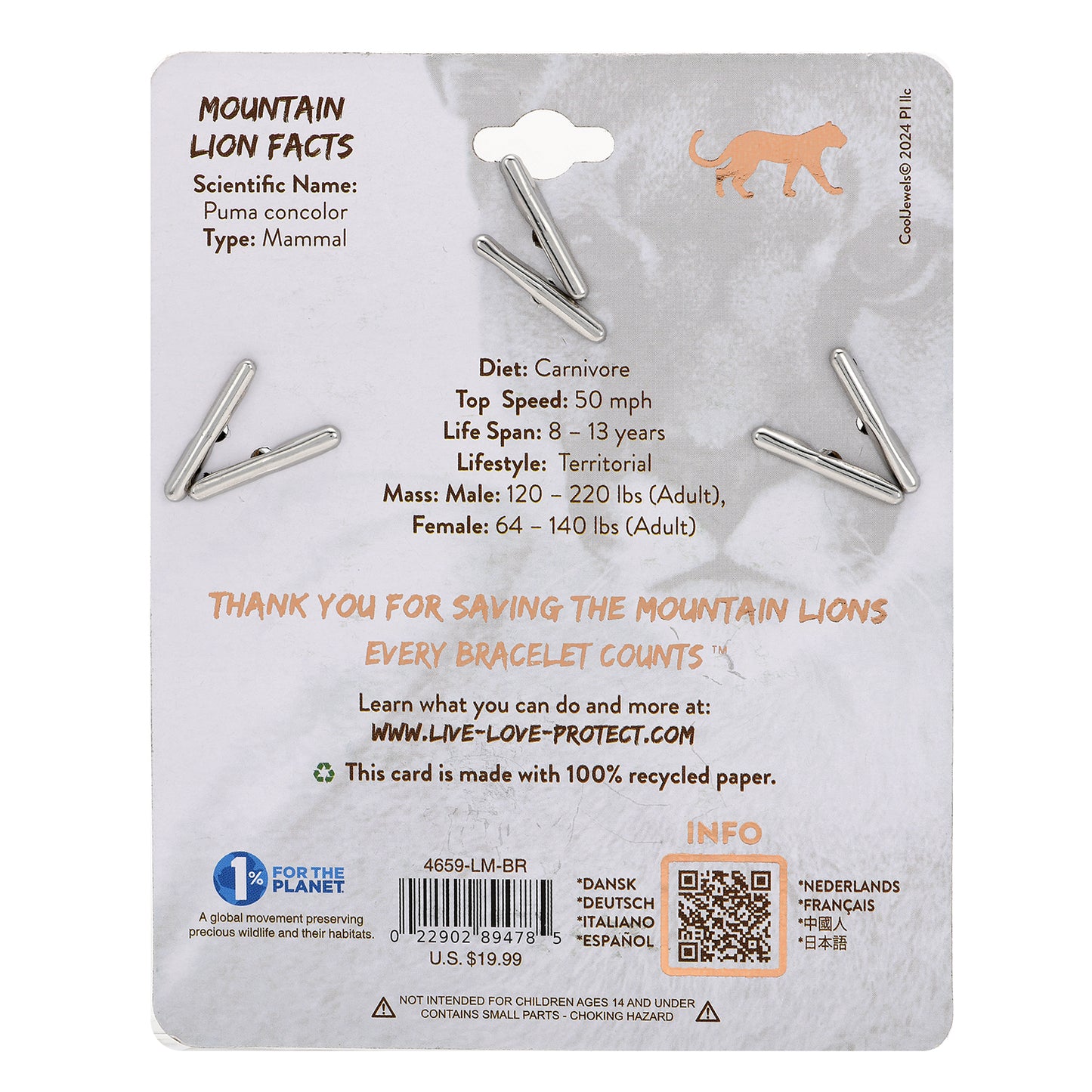 Mountain Lion Bracelet