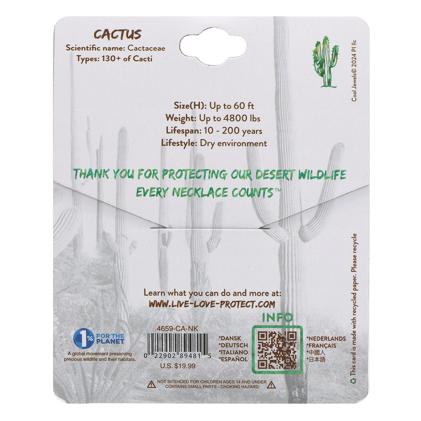 Cactus Necklace