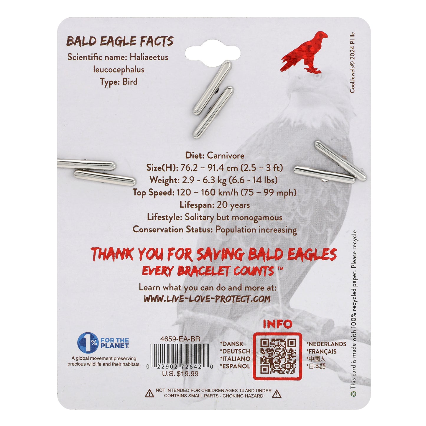 Bald Eagle Bracelet