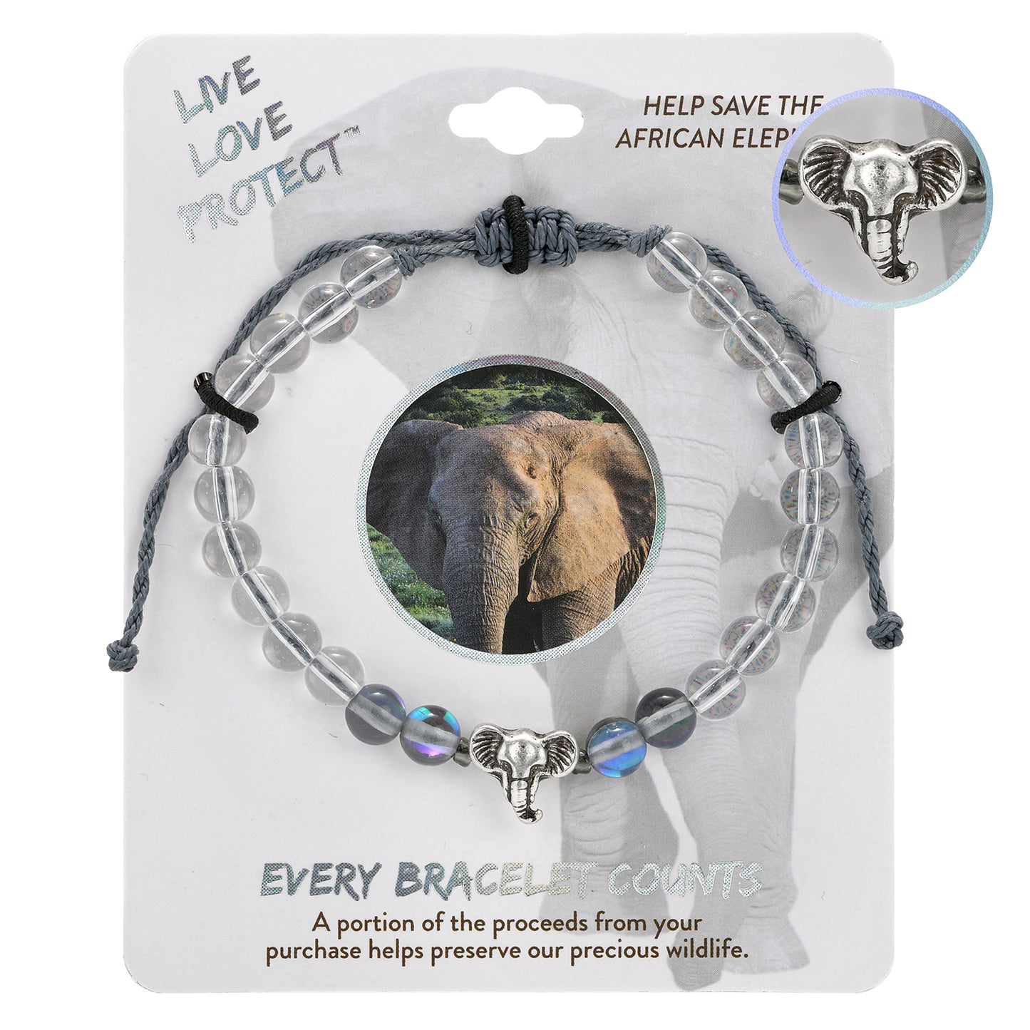 African Bush Elephant Bracelet