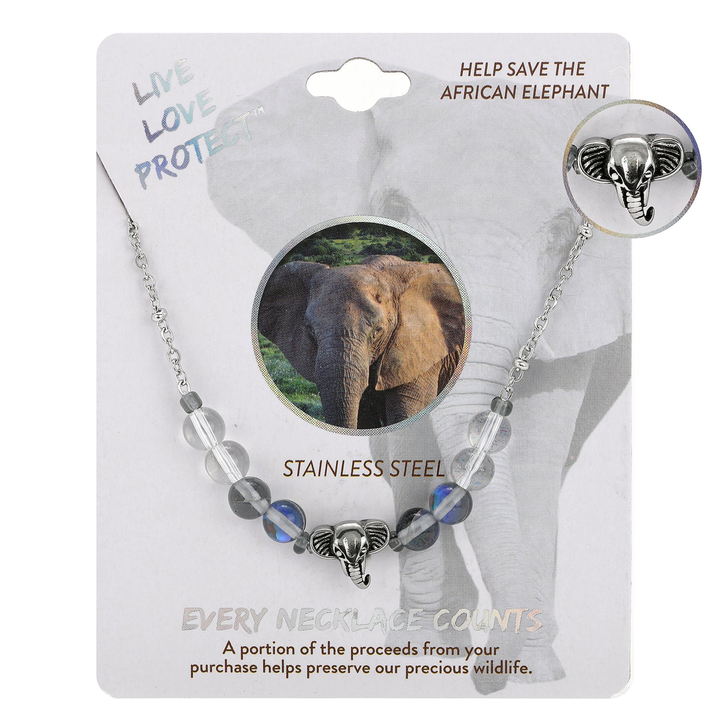 African Bush Elephant Necklace