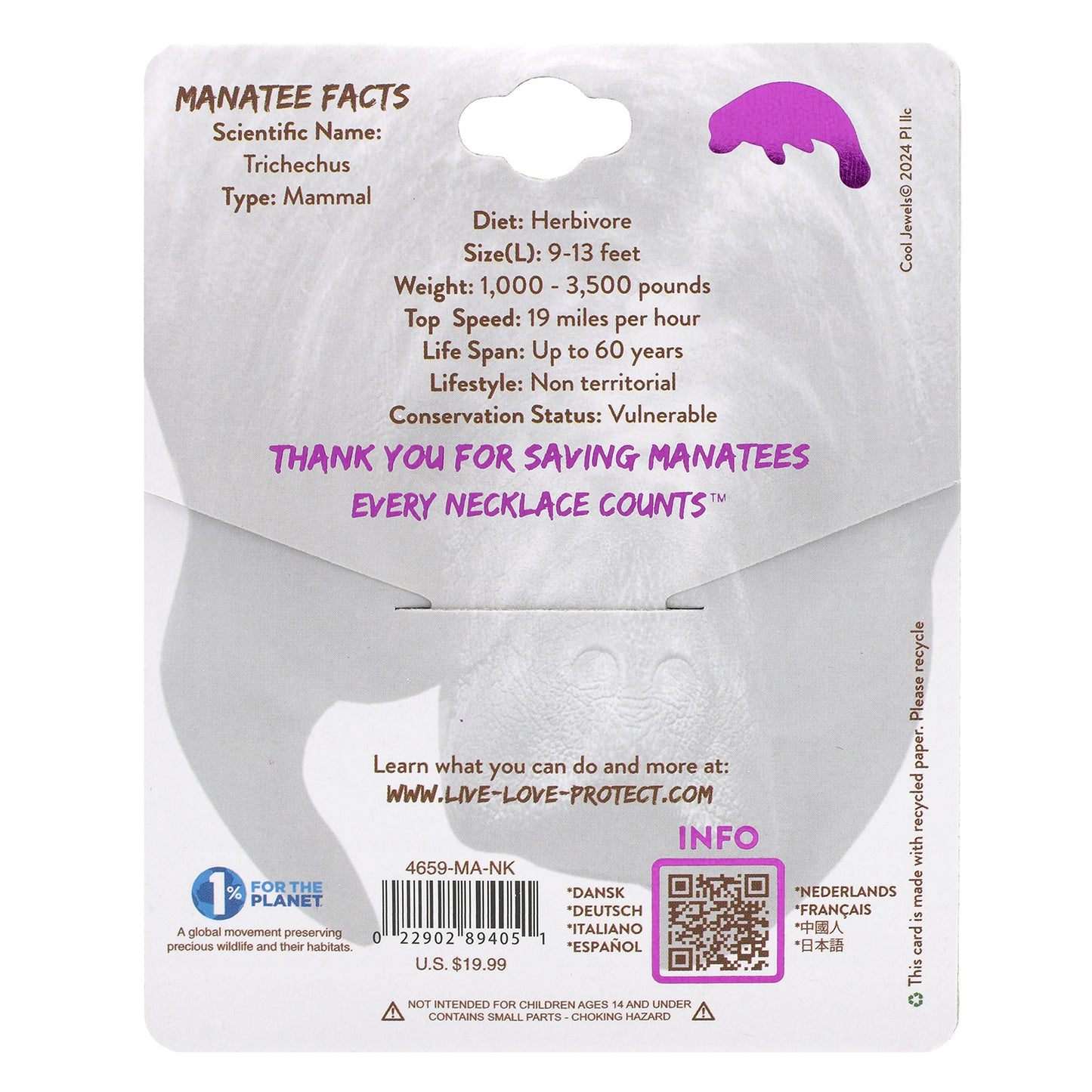 Manatee Necklace