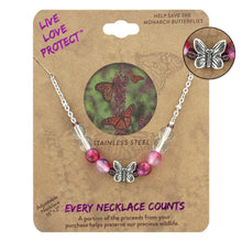 Load image into Gallery viewer, LIVE LOVE PROTECT™ - BUTTERFLY CONSERVATION NECKLACE