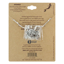 Load image into Gallery viewer, LIVE LOVE PROTECT™ - MERMAID REPRESENT OUR OCEANS CONSERVATION NECKLACE