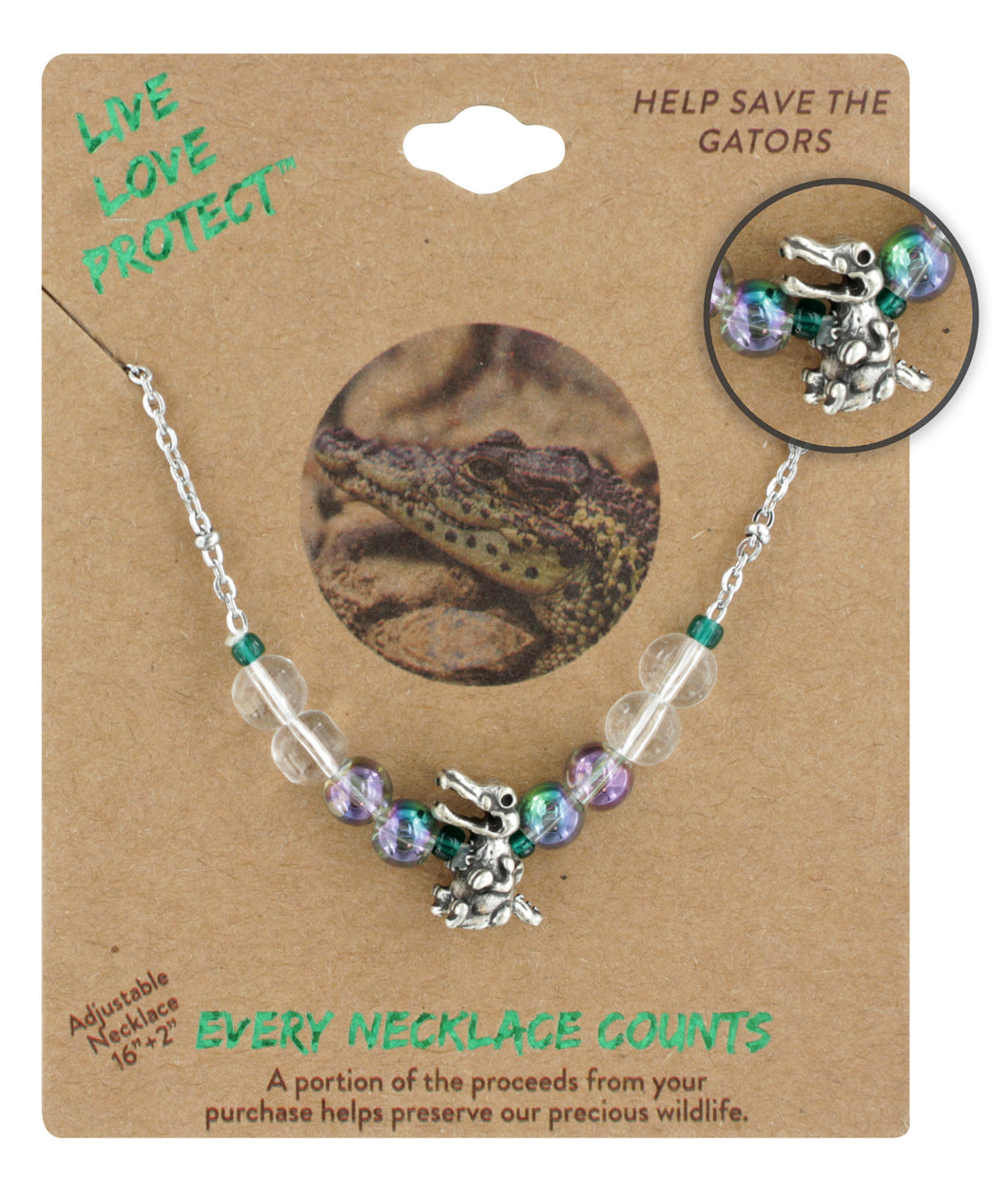 LIVE LOVE PROTECT™ - GATORS CONSERVATION NECKLACE