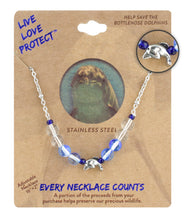 Load image into Gallery viewer, LIVE LOVE PROTECT™ - DOLPHIN CONSERVATION NECKLACE