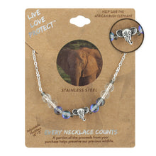Load image into Gallery viewer, LIVE LOVE PROTECT™ - AFRICAN BUSH ELEPHANT CONSERVATION NECKLACE