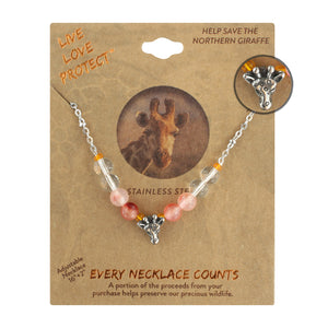 LIVE LOVE PROTECT™ - GIRAFFE CONSERVATION NECKLACE