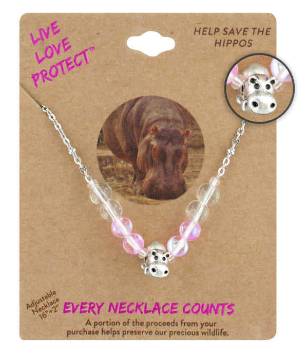 LIVE LOVE PROTECT™ - HIPPO CONSERVATION NECKLACE