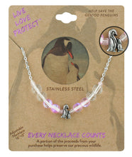 Load image into Gallery viewer, LIVE LOVE PROTECT™ NECKLACE WITH PENGUIN