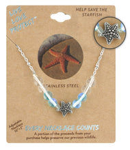 Load image into Gallery viewer, LIVE LOVE PROTECT™ NECKLACE WITH STARFISH