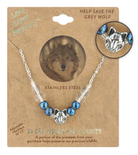 Load image into Gallery viewer, LIVE LOVE PROTECT™ - WOLF CONSERVATION NECKLACE