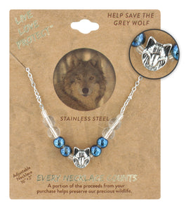LIVE LOVE PROTECT™ - WOLF CONSERVATION NECKLACE