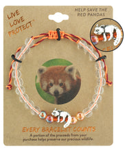 Load image into Gallery viewer, Live Love Protect - Red Panda Conservation Bracelets