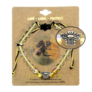 LIVE LOVE PROTECT™ – HONEY BEE CONSERVATION BRACELET