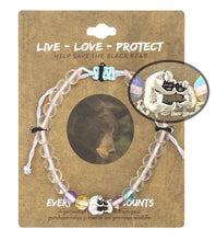 Load image into Gallery viewer, LIVE LOVE PROTECT™ – BLACK BEAR CONSERVATION BRACELET